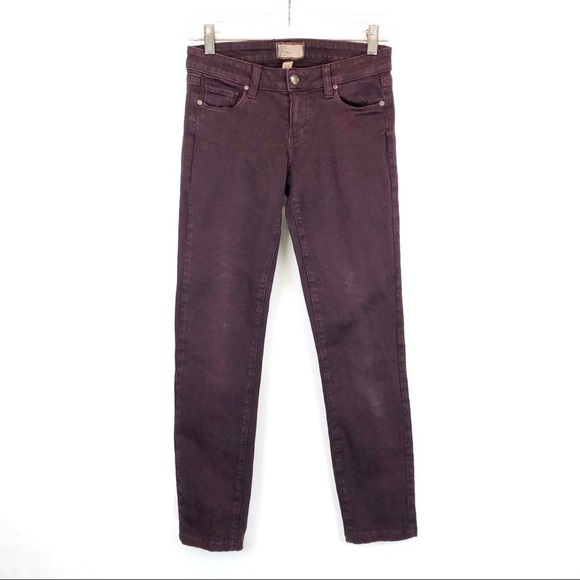 Paige‎ Purple Peg Skinny Distressed Jean - Picture 1 of 5